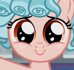 Size: 713x677 | Tagged: safe, screencap, character:cozy glow, species:pony, episode:school raze, g4, my little pony: friendship is magic, cozy glow is best facemaker, cozybetes, cute, female, filly, foal, freckles, smiling