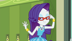 Size: 1280x720 | Tagged: safe, screencap, character:rarity, episode:happily ever after party, g4, my little pony:equestria girls, geode of shielding, glasses, happily ever after party: rarity, solo