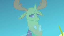 Size: 1280x720 | Tagged: safe, screencap, character:thorax, species:changeling, species:reformed changeling, episode:triple threat, g4, my little pony: friendship is magic, pond, reflection