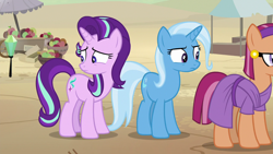 Size: 1280x720 | Tagged: safe, screencap, character:starlight glimmer, character:trixie, species:earth pony, species:pony, species:unicorn, episode:on the road to friendship, female, glowpaz, mare