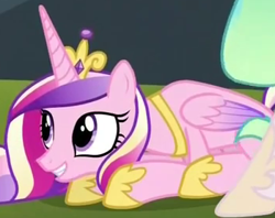 Size: 350x277 | Tagged: safe, screencap, character:princess cadance, character:princess celestia, species:alicorn, species:pony, episode:equestria games, g4, my little pony: friendship is magic, cute, cutedance, female, hoof shoes, mare