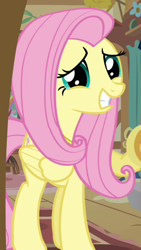 Size: 324x576 | Tagged: safe, screencap, character:fluttershy, species:pegasus, species:pony, episode:keep calm and flutter on, g4, my little pony: friendship is magic, cropped, female, mare, solo
