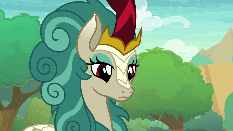 Size: 800x450 | Tagged: safe, screencap, character:rain shine, species:kirin, episode:sounds of silence, g4, my little pony: friendship is magic, animated, gif, head shake, no, shineabetes, solo