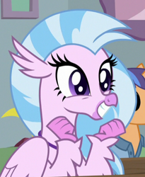 Size: 381x465 | Tagged: safe, screencap, character:silverstream, species:classical hippogriff, species:hippogriff, episode:a rockhoof and a hard place, g4, my little pony: friendship is magic, cropped, cute, diastreamies