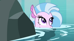 Size: 1920x1080 | Tagged: safe, screencap, character:silverstream, episode:what lies beneath, g4, my little pony: friendship is magic, cute, diastreamies, eager, looking up, nightmare cave, solo, water