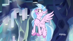 Size: 1920x1080 | Tagged: safe, screencap, character:silverstream, species:classical hippogriff, species:hippogriff, episode:what lies beneath, g4, my little pony: friendship is magic, angry, cute, diastreamies, fist, nightmare cave, silverrage, solo