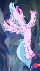 Size: 263x466 | Tagged: safe, screencap, character:silverstream, species:classical hippogriff, species:hippogriff, episode:what lies beneath, g4, my little pony: friendship is magic, cropped, solo focus