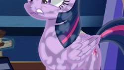 Size: 1440x810 | Tagged: safe, screencap, character:twilight sparkle, character:twilight sparkle (alicorn), species:alicorn, species:pony, episode:father knows beast, g4, my little pony: friendship is magic, female, mare, solo, transparent flesh, x-ray, x-ray picture