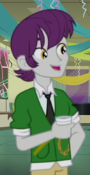 Size: 342x661 | Tagged: safe, screencap, character:indigo wreath, episode:happily ever after party, g4, my little pony:equestria girls, background human, cropped, drink, indigo wreath, male, smiling