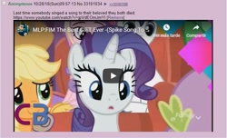 Size: 728x444 | Tagged: safe, screencap, character:rarity, character:spike, /mlp/, episode:best gift ever, g4, my little pony: friendship is magic, screenshots