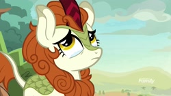 Size: 1920x1080 | Tagged: safe, screencap, character:autumn blaze, species:kirin, episode:sounds of silence, g4, my little pony: friendship is magic, solo, teary eyes