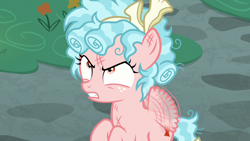 Size: 1280x720 | Tagged: safe, screencap, character:cozy glow, species:pegasus, species:pony, episode:school raze, g4, my little pony: friendship is magic, angry, buzzing wings, cozy glow is best facemaker, cozy glow is not amused, female, filly, foal, pure evil, scowl, solo