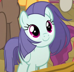Size: 365x354 | Tagged: safe, screencap, character:lavender sunrise, species:pegasus, species:pony, episode:once upon a zeppelin, g4, my little pony: friendship is magic, background pony, cropped, cute, female, las pegasus resident, mare, smiling, solo focus