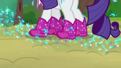 Size: 2208x1242 | Tagged: safe, screencap, character:rarity, episode:the end in friend, g4, my little pony: friendship is magic, boots, glitter, glitter boots, legs, pictures of legs, shoes