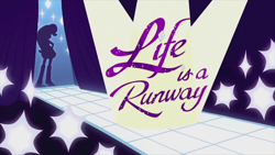 Size: 1920x1080 | Tagged: safe, screencap, character:rarity, episode:life is a runway, equestria girls:rainbow rocks, g4, my little pony:equestria girls, runway, title card