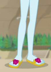 Size: 246x346 | Tagged: safe, screencap, character:rainbow dash, my little pony:equestria girls, feet, flip-flops, legs, pictures of legs