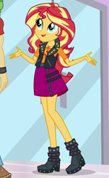 Size: 441x717 | Tagged: safe, screencap, character:sunset shimmer, episode:a fine line, g4, my little pony:equestria girls, cropped, geode of empathy, magical geodes, solo
