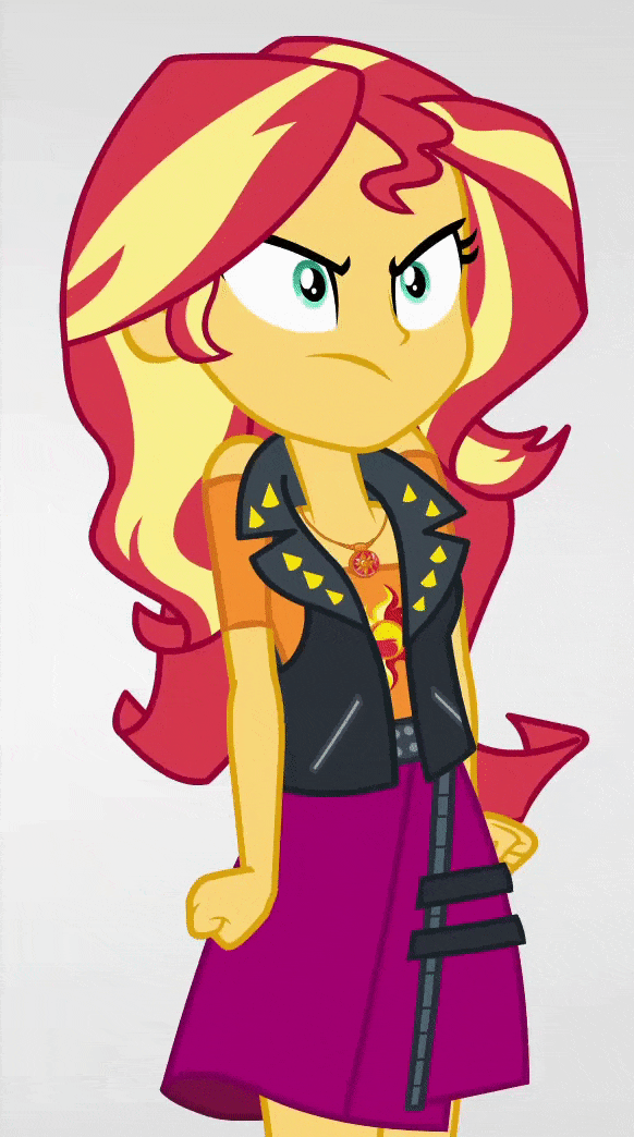 Size: 582x1044 | Tagged: safe, screencap, character:sunset shimmer, equestria girls:rollercoaster of friendship, g4, my little pony:equestria girls, angry, animated, cropped, furious, geode of empathy, gif, magical geodes, red face, solo