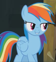 Size: 986x1080 | Tagged: safe, screencap, character:rainbow dash, species:pony, episode:daring don't, g4, my little pony: friendship is magic, bedroom eyes