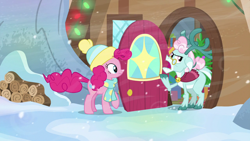 Size: 1280x720 | Tagged: safe, screencap, character:aurora, character:pinkie pie, species:pony, episode:best gift ever, g4, my little pony: friendship is magic