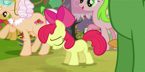 Size: 480x240 | Tagged: safe, screencap, character:apple bloom, character:apple leaves, character:apple rose, character:apple squash, character:babs seed, character:red gala, character:wensley, episode:apple family reunion, g4, my little pony: friendship is magic, animated, apple family member