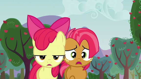 Size: 576x324 | Tagged: safe, screencap, character:apple bloom, character:babs seed, episode:apple family reunion, g4, my little pony: friendship is magic, animated