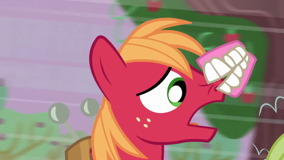Size: 576x324 | Tagged: safe, screencap, character:auntie applesauce, character:big mcintosh, character:candy apples, character:granny smith, species:earth pony, species:pony, episode:apple family reunion, g4, my little pony: friendship is magic, animated, apple family member, male, stallion