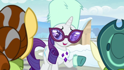 Size: 1280x720 | Tagged: safe, screencap, character:butternut, character:pistachio, character:rarity, species:pony, episode:best gift ever, g4, my little pony: friendship is magic