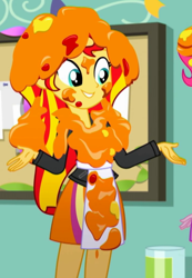 Size: 470x678 | Tagged: safe, screencap, character:sunset shimmer, episode:the art of friendship, eqg summertime shorts, g4, my little pony:equestria girls, cropped