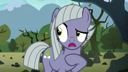 Size: 1280x720 | Tagged: safe, screencap, character:limestone pie, species:earth pony, species:pony, episode:the maud couple, g4, my little pony: friendship is magic, cutie mark, denial's not just a river in egypt, female, jealous, mare, open mouth, pointing at self, raised eyebrow, raised hoof, rock farm, solo, straight mane, talking