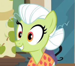 Size: 805x709 | Tagged: safe, screencap, character:granny smith, facelift, solo, young granny smith