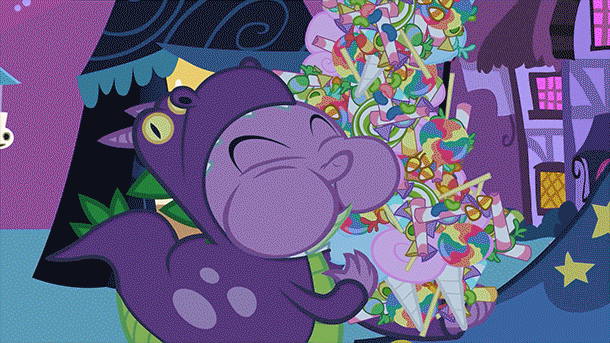 Size: 610x343 | Tagged: safe, screencap, character:pinkie pie, character:spike, character:twilight sparkle, character:twilight sparkle (alicorn), character:twilight sparkle (unicorn), species:alicorn, species:dragon, species:earth pony, species:pony, species:unicorn, episode:father knows beast, episode:it's about time, episode:luna eclipsed, episode:princess twilight sparkle, episode:the crystal empire, episode:what about discord?, equestria girls:equestria girls, g4, my little pony: friendship is magic, my little pony:equestria girls, animated, big crown thingy, bookshelf, bump, catsuit, circling stars, compilation, dragon costume, female, future twilight, gif, jewelry, male, mare, regalia, spike running into twilight's rear, winged spike