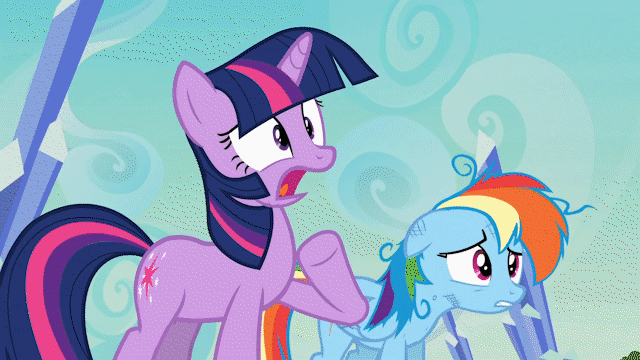 Size: 640x360 | Tagged: safe, screencap, character:rainbow dash, character:twilight sparkle, species:pony, episode:games ponies play, g4, my little pony: friendship is magic, animated, breathing, comparison, gif, hyperventilating, matt hardy, meme, messy mane, panic, twilighting, wwe
