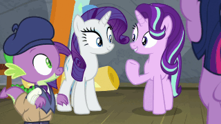 Size: 320x180 | Tagged: safe, screencap, character:apple bloom, character:applejack, character:chancellor neighsay, character:firelight, character:flim, character:fluttershy, character:gallus, character:ocellus, character:pinkie pie, character:rainbow dash, character:rarity, character:sandbar, character:scootaloo, character:silverstream, character:smolder, character:spike, character:starlight glimmer, character:stellar flare, character:sugar belle, character:sunburst, character:sweetie belle, character:twilight sparkle, character:twilight sparkle (alicorn), character:yona, species:alicorn, species:changedling, species:changeling, species:dragon, species:earth pony, species:griffon, species:hippogriff, species:pegasus, species:pony, species:reformed changeling, species:unicorn, species:yak, episode:a matter of principals, episode:friendship university, episode:horse play, episode:marks for effort, episode:non-compete clause, episode:the break up break down, episode:the hearth's warming club, episode:the mean 6, episode:the parent map, g4, my little pony: friendship is magic, season 8, animated, assisted exposure, butt compilation, compilation, cutie mark crusaders, director spike, eyes on the prize, female, gif, male, mane six, mare, plot, stallion, student six, supercut, wall of tags