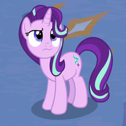 Size: 400x400 | Tagged: safe, screencap, character:starlight glimmer, species:pony, species:unicorn, episode:a matter of principals, g4, my little pony: friendship is magic, cropped, female, looking up, looking up at you, mare, solo