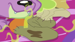 Size: 1280x720 | Tagged: safe, screencap, character:spike, character:spike (dog), species:dog, episode:reboxing with spike!, g4, my little pony:equestria girls, dirty sock, paws, smelly, smelly sock, sniffing
