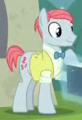 Size: 120x175 | Tagged: safe, screencap, species:earth pony, species:pony, episode:the parent map, g4, background pony, bow tie, cropped, male, solo, stallion, unnamed pony