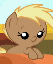 Size: 180x220 | Tagged: safe, screencap, character:coconut palm, species:pony, episode:once upon a zeppelin, g4, my little pony: friendship is magic, baby, baby pony, solo