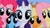 Size: 1152x643 | Tagged: safe, screencap, character:applejack, character:fluttershy, character:pinkie pie, character:rainbow dash, character:rarity, species:earth pony, species:pegasus, species:pony, species:unicorn, episode:lesson zero, g4, my little pony: friendship is magic, female, looking at you, mare