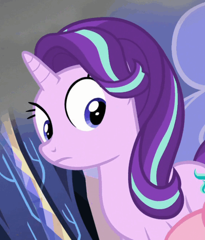 Size: 413x483 | Tagged: safe, screencap, character:starlight glimmer, species:pony, species:unicorn, episode:every little thing she does, g4, my little pony: friendship is magic, :o, animated, cute, female, gif, glimmerbetes, mare, open mouth, solo, surprised