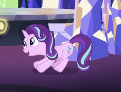 Size: 547x415 | Tagged: safe, screencap, character:starlight glimmer, species:pony, species:unicorn, episode:uncommon bond, g4, my little pony: friendship is magic, cropped, cute, female, glimmerbetes, invisible stallion, mare, open mouth, solo
