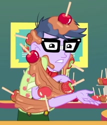 Size: 703x821 | Tagged: safe, screencap, character:microchips, equestria girls:rollercoaster of friendship, g4, my little pony:equestria girls, clothing, cropped, glasses, male