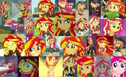 Size: 4040x2483 | Tagged: safe, screencap, character:daydream shimmer, character:ray, character:sunset shimmer, species:pony, episode:display of affection, episode:epic fails, episode:good vibes, episode:monday blues, episode:pet project, episode:super squad goals, episode:unsolved selfie mysteries, episode:x marks the spot, eqg summertime shorts, equestria girls:dance magic, equestria girls:equestria girls, equestria girls:forgotten friendship, equestria girls:friendship games, equestria girls:legend of everfree, equestria girls:rainbow rocks, g4, my little pony:equestria girls, clothing, collage, cowgirl, crystal guardian, daydream shimmer, flanksy, pajamas, ponied up, ray, sarong, sunset sushi, super ponied up, swimsuit