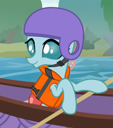 Size: 797x896 | Tagged: safe, screencap, character:ocellus, species:changedling, species:changeling, species:reformed changeling, episode:non-compete clause, g4, my little pony: friendship is magic, cropped, female, helmet, lifejacket