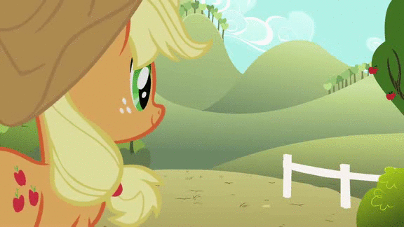 Size: 576x324 | Tagged: safe, screencap, character:apple bloom, character:applejack, episode:spike at your service, g4, my little pony: friendship is magic, animated