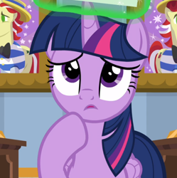 Size: 832x834 | Tagged: safe, screencap, character:twilight sparkle, character:twilight sparkle (alicorn), species:alicorn, species:pony, episode:friendship university, g4, my little pony: friendship is magic, cropped, female, looking at something, solo