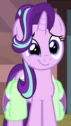 Size: 674x1198 | Tagged: safe, screencap, character:starlight glimmer, species:pony, species:unicorn, episode:all bottled up, g4, my little pony: friendship is magic, cropped, cute, female, glimmerbetes, mare, saddle bag, solo