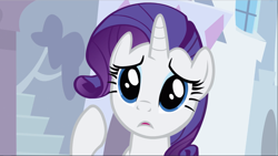 Size: 1667x940 | Tagged: safe, screencap, character:rarity, species:pony, species:unicorn, episode:sweet and elite, g4, my little pony: friendship is magic, close-up, cute, female, mare, open mouth, raribetes, shocked, solo