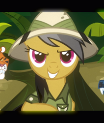 Size: 794x936 | Tagged: safe, screencap, character:daring do, species:pony, episode:read it and weep, g4, my little pony: friendship is magic, cropped, female, smiling, smirk, solo focus