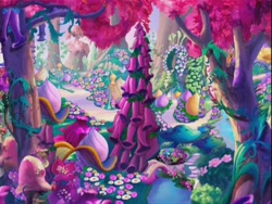 Size: 640x480 | Tagged: safe, screencap, species:breezies, episode:the princess promenade, g3, background, breezie blossom, flower, forest, pretty, scenery, tree